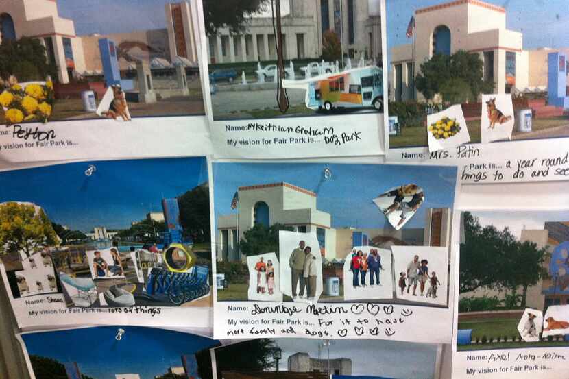  Some suggestions left at Reimagine Fair Park's booth over the weekend (Harry...