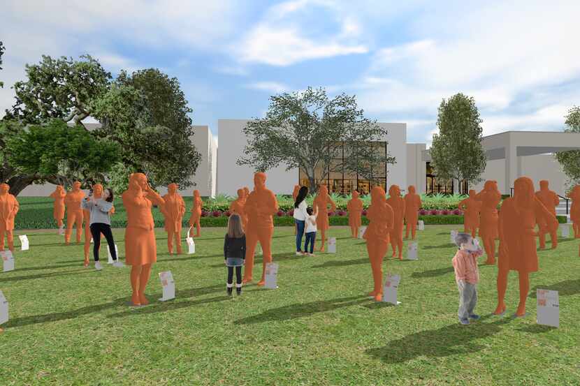 A rendering of the planned May 1 exhibition at NorthPark Center. It will be the largest...