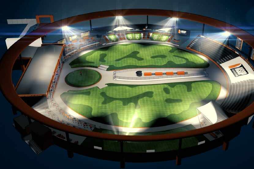 An artist rendering of the venue in Las Vegas that will be used for the Major Series of...