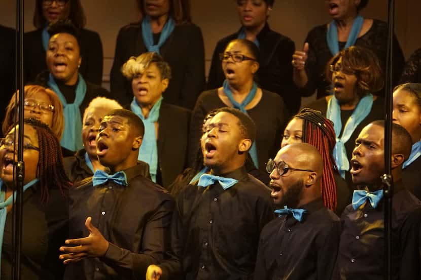 The 200-member choir sang old and new songs during the "Music and the Civil Rights Movement...