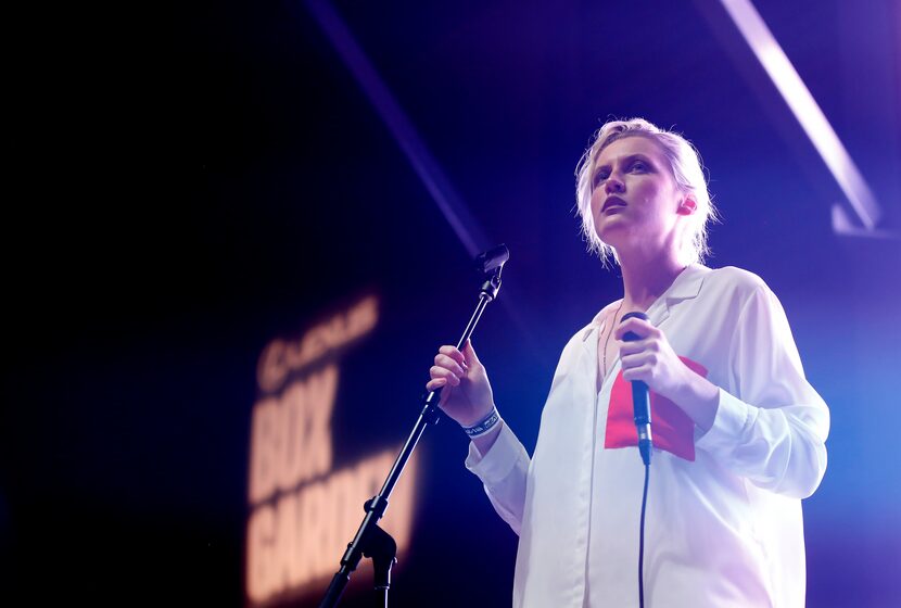 Sarah Jaffe performs at the Box Garden at Legacy Hall in Plano, Texas, Friday, May 18, 2018.