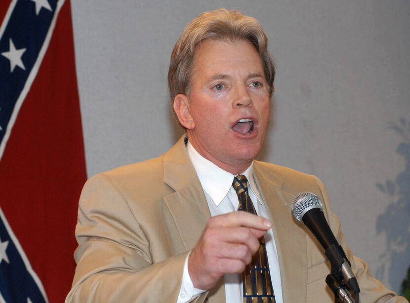 Former Ku Klux Klan leader David Duke speaks to supporters in Kenner, La., in this 2004...