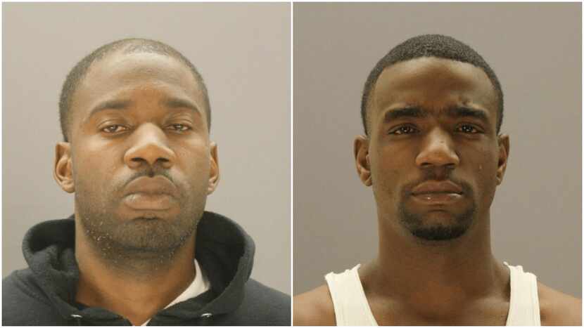 Keith Johnson, 32, left, and Michael Lucky, 29, are suspects in the death of Andre Emmett,...