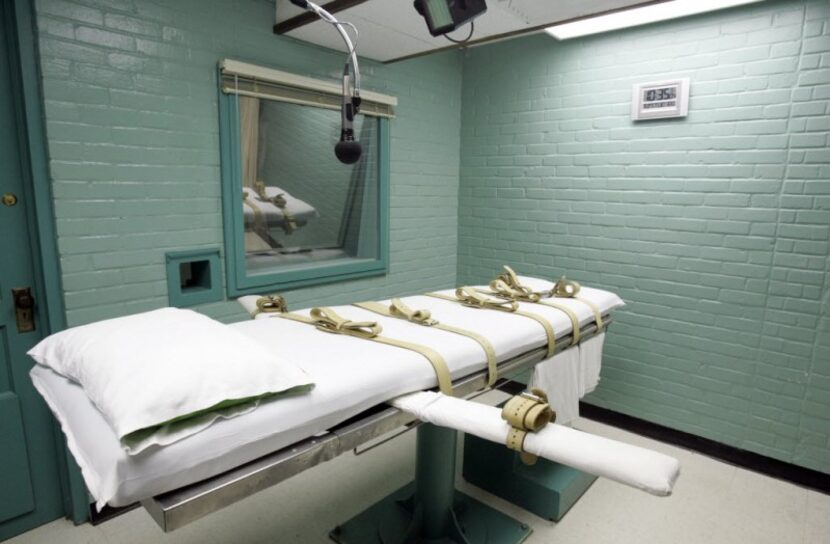  The death chamber of the Texas Department of Criminal Justice in Huntsville, 2008 file...