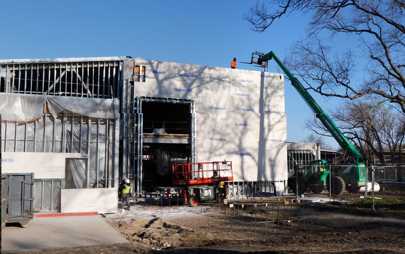 The new Steam Center K-8 Field Experience for Allen ISD is under construction in Allen on...