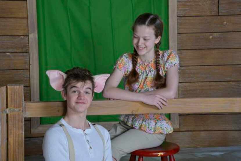 
Johnny Lee as Wilbur and Cate Stuart as Fern star in Charlotte's Web at Dallas Children’s...
