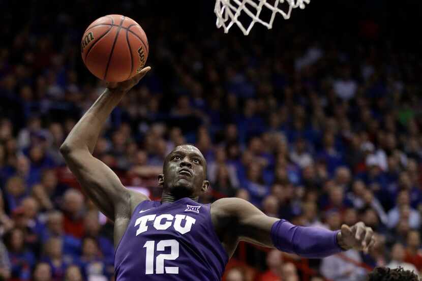 TCU forward Kouat Noi (12) during the second half of an NCAA college basketball game against...