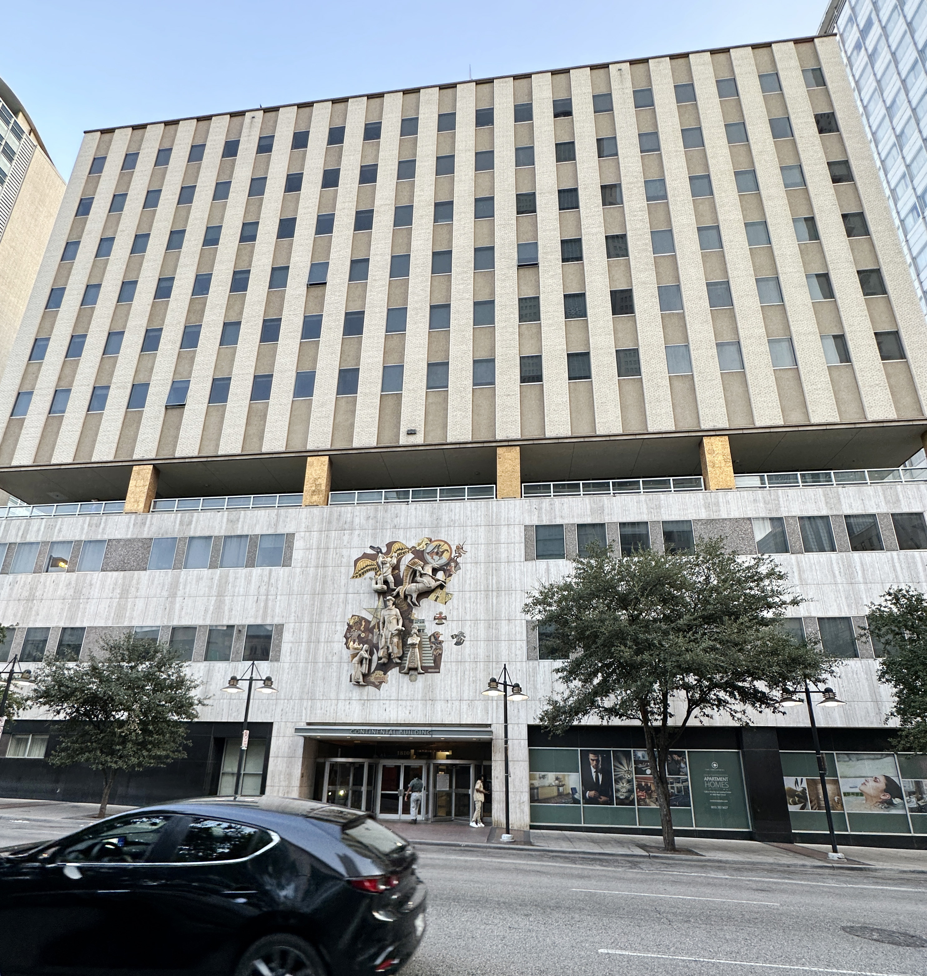 The Mercantile Continental building at 1819 Commerce Street houses 213 apartments.