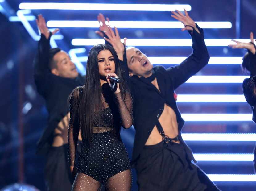 Selena Gomez performs at the American Music Awards.