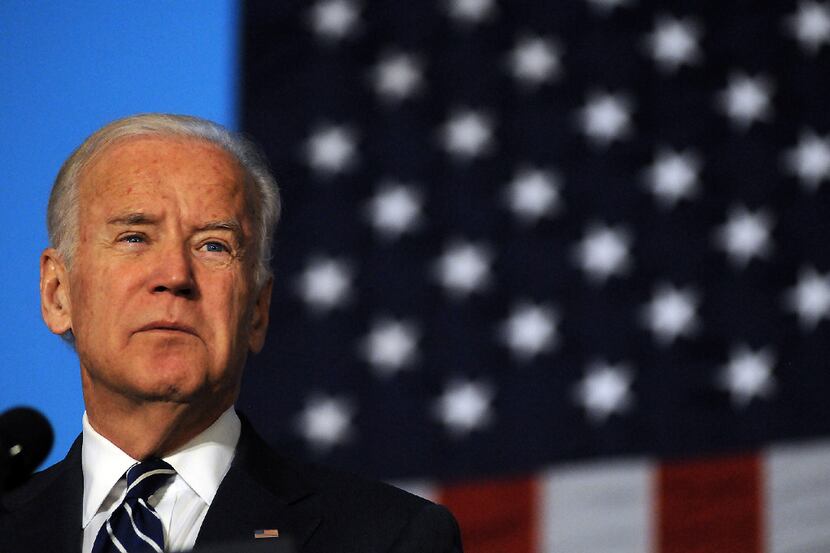 Vice President Joe Biden gives a Democratic campaign speech at Johnson College in Scranton,...