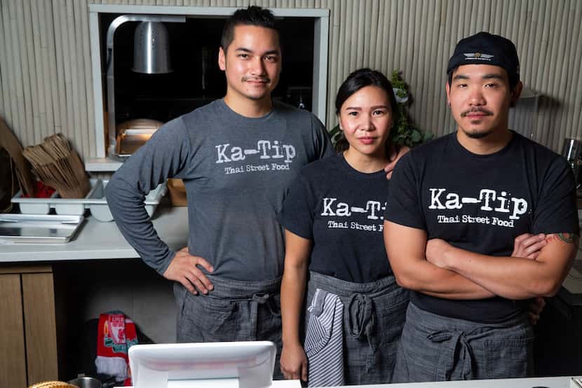 Owners George Kaiho, left, Yuyee Sakpanichkul Kaiho, center, and Paul Sakpanichkul are...