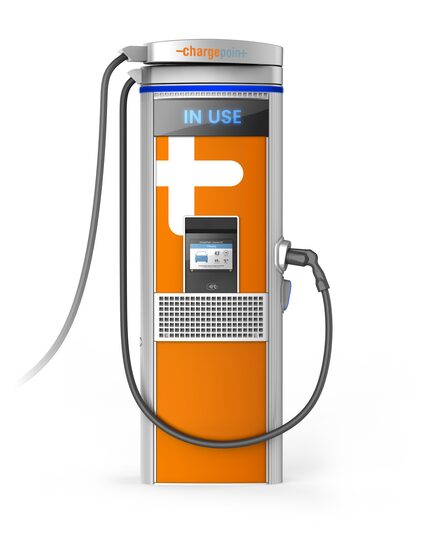 A ChargePoint charging station.