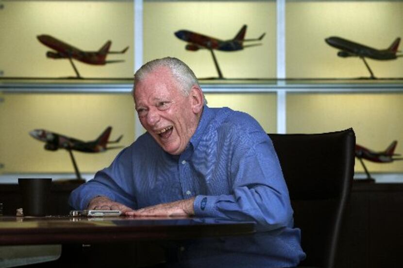  Herb Kelleher in 2008 laughs as he recalls many of the good times he has had at Southwest...