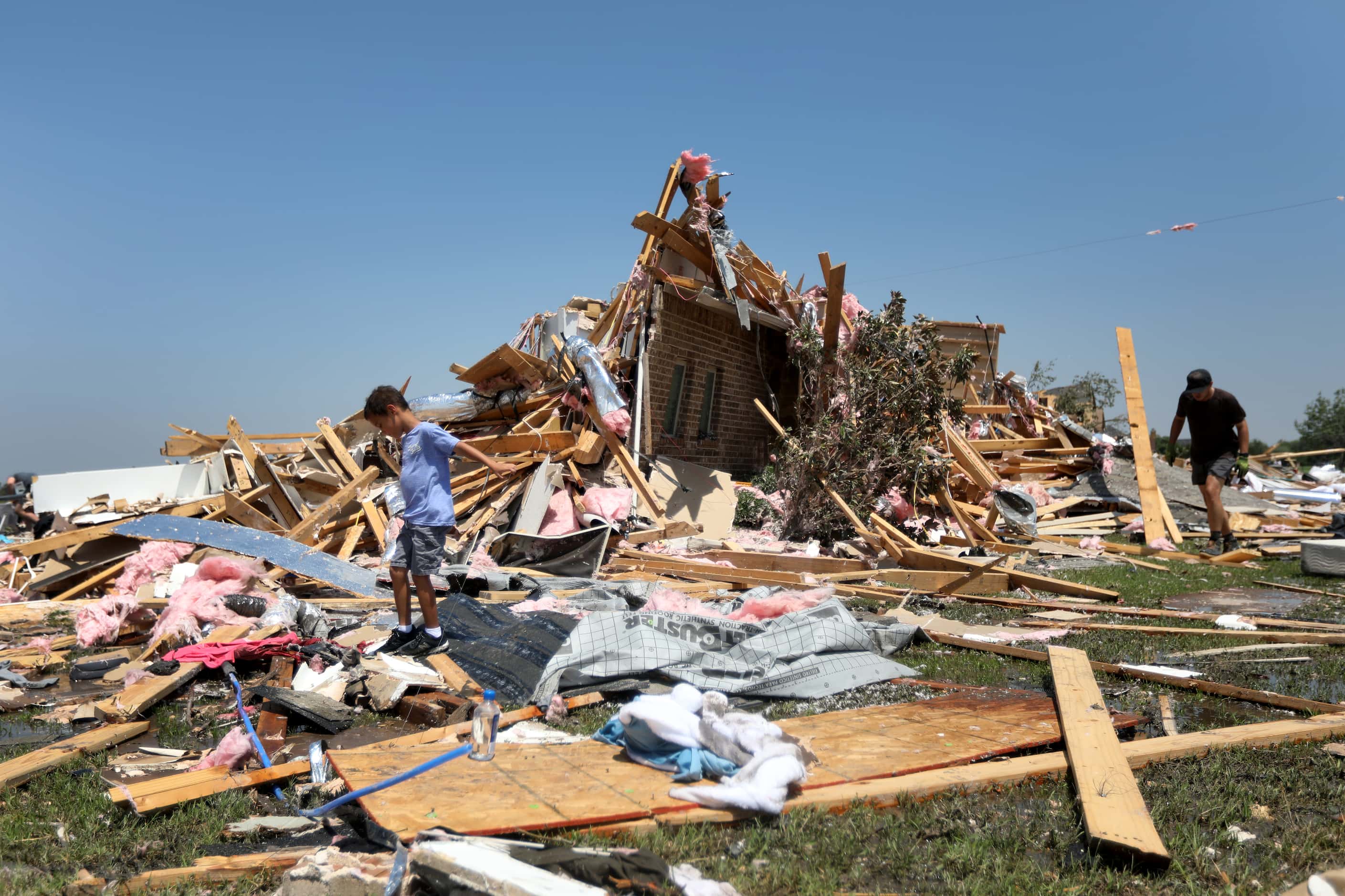 Tornado damage in Celina, Texas, Sunday May 26, 2024. 