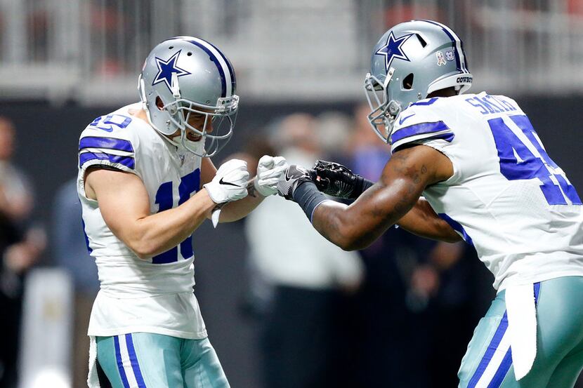 Dallas Cowboys wide receiver Ryan Switzer (10) and Dallas Cowboys running back Rod Smith...