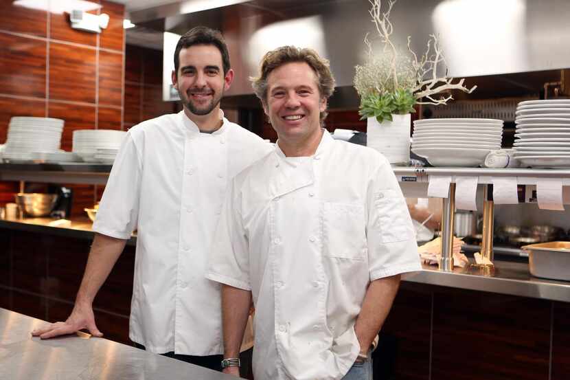 
Neighborhood Services chef de cuisine Jeff Bekavac (left) and chef-owner Nick Badovinus 
