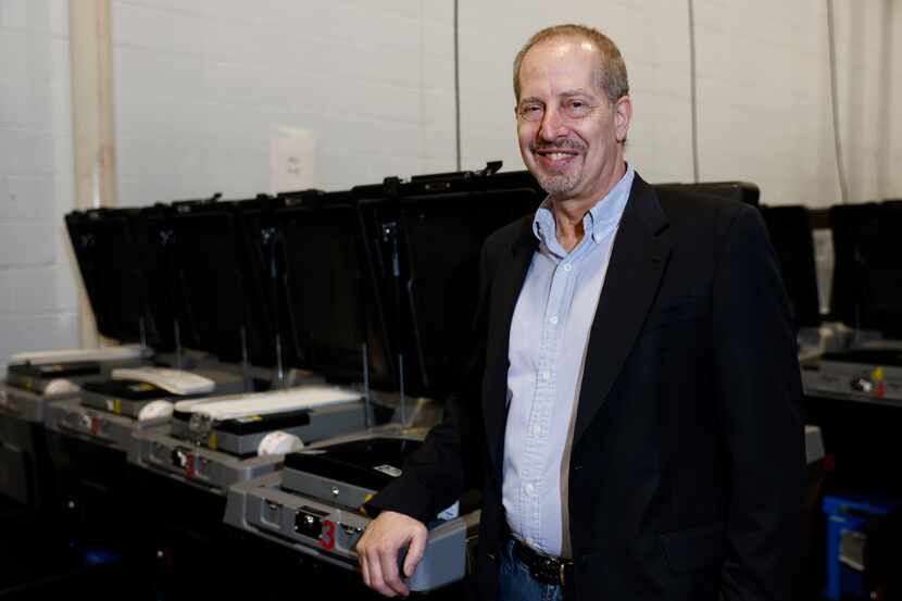 Elections Department administrator Michael Scarpello at Dallas county Election Operations...