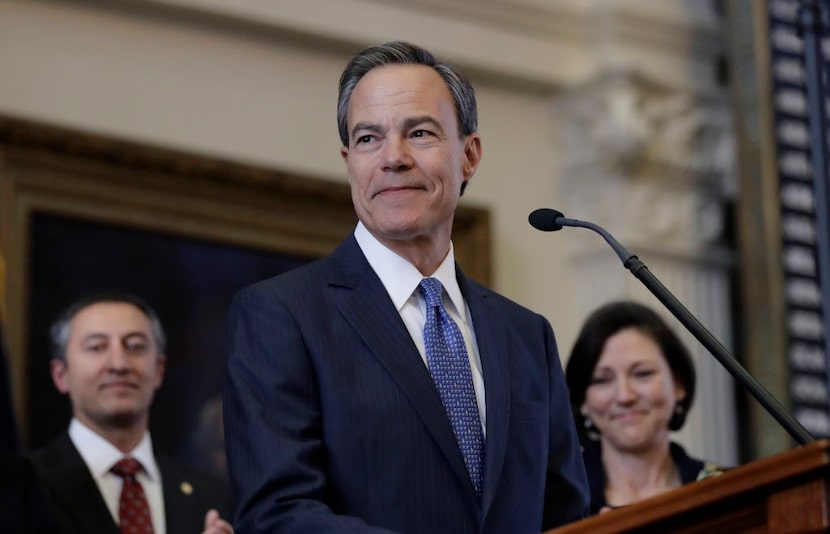 In this Jan. 10, 2017, file photo, Texas Speaker of the House Joe Straus, R-San Antonio,...