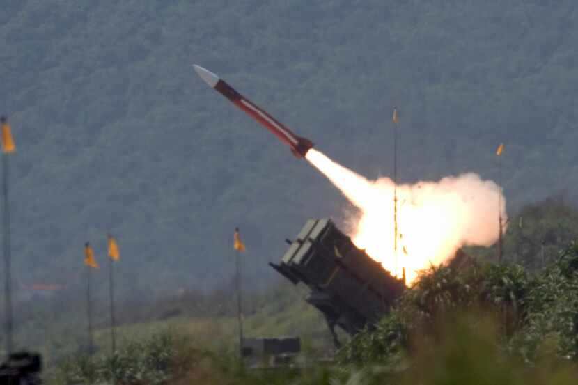 FILE - A U.S.-made Patriot missile is launched during an annual exercises in Ilan County, 80...