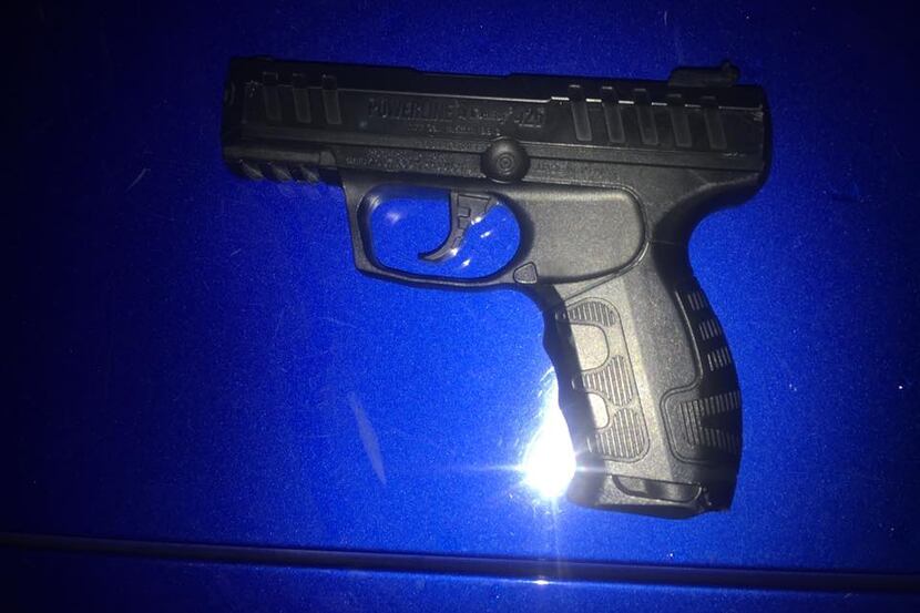 The BB gun that an Arlington ninth-grader used to post a video insinuating a school shooting...
