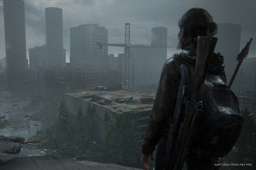 Ellie explores the ruined remains of Seattle in search of revenge in "The Last of Us Part...