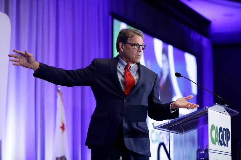 Former Texas Gov. and U.S. Energy Secretary Rick Perry speaks at the California GOP fall...