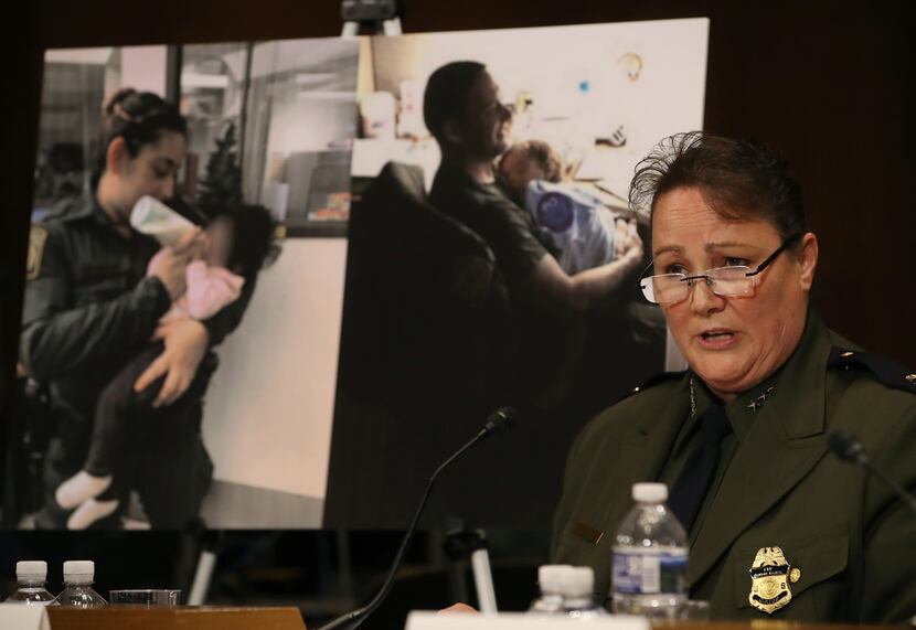 Carla Provost, chief of the U.S. Border Patrol, speaks during a Senate Judiciary...