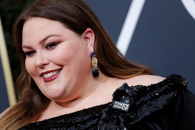 Chrissy Metz arrives at the 75th Annual Golden Globes at the Beverly Hilton Hotel in Beverly...