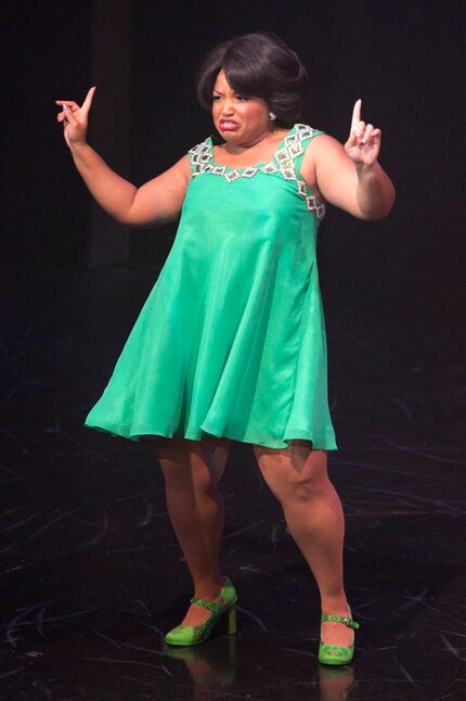 Marisha Wallace performs in Dreamgirls at the Wyly Theatre in Dallas, Texas, June 15, 2016.