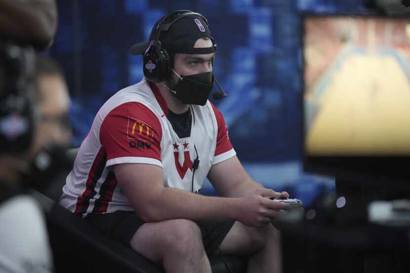 Ryan “DayFri” Conger during the semifinals of the 2021 NBA 2K League Playoffs on August 28,...