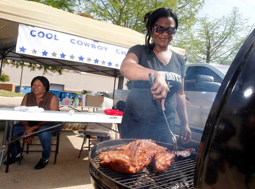  A barbecue contest  is part of the fun at  the Real Texas Festival in Mesquite.