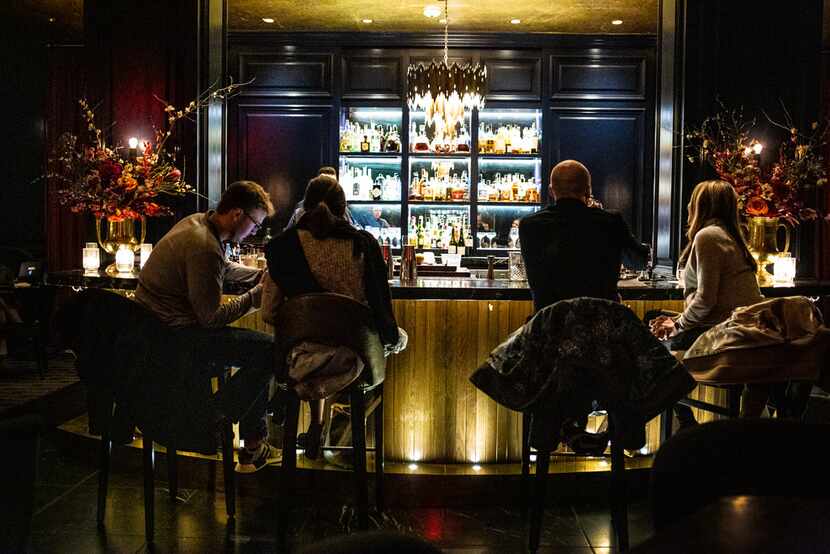 The bar at The French Room in Dallas on Jan. 19, 2019.