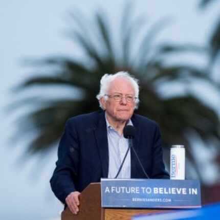  Bernie Sanders campaigned Monday in San Francisco. (The Associated Press)