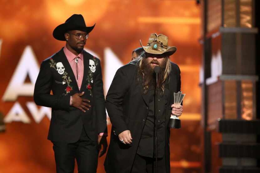 Chris Stapleton accepts the award for song of the year for “Nobody to Blame” at the 51st...