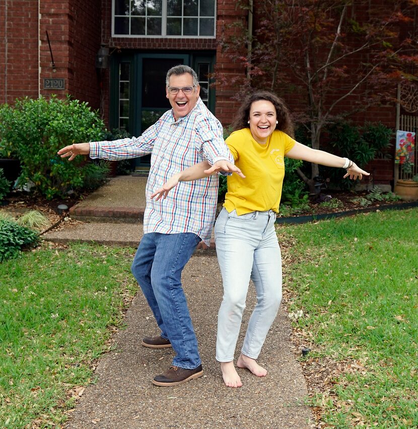 Ali and Michael Hoffman at their home in Carrollton, Texas on Wednesday, May 13, 2020. ...