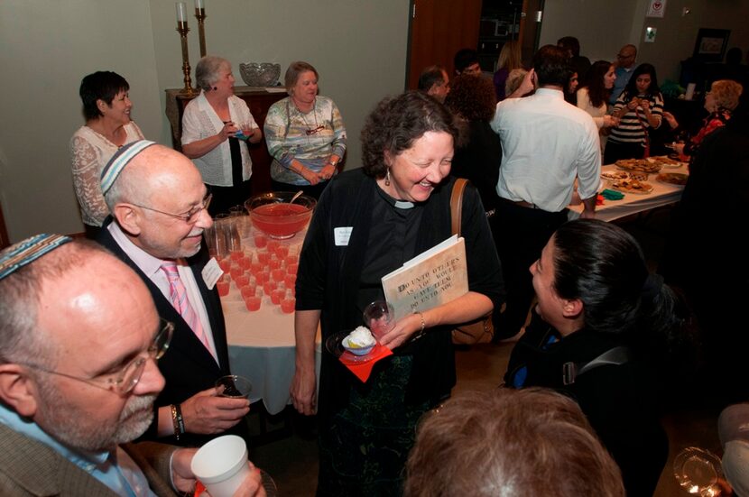 
Arny Felner (second from left) with Congregation Beth Torah and Rev. Debra Hobbs Mason...