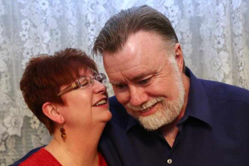 Sheri Bush, left, and Bobby Bush pictured on February 12, 2014 at their home in Fort Worth....
