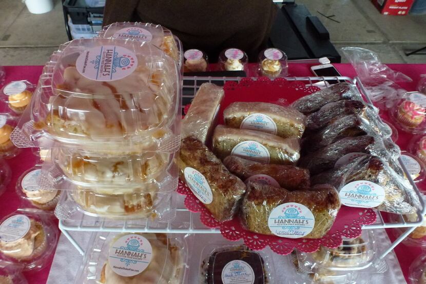 Hannah's Gluten Free Bakery, which is based in Mesquite, sets up shop at the Dallas Farmer's...
