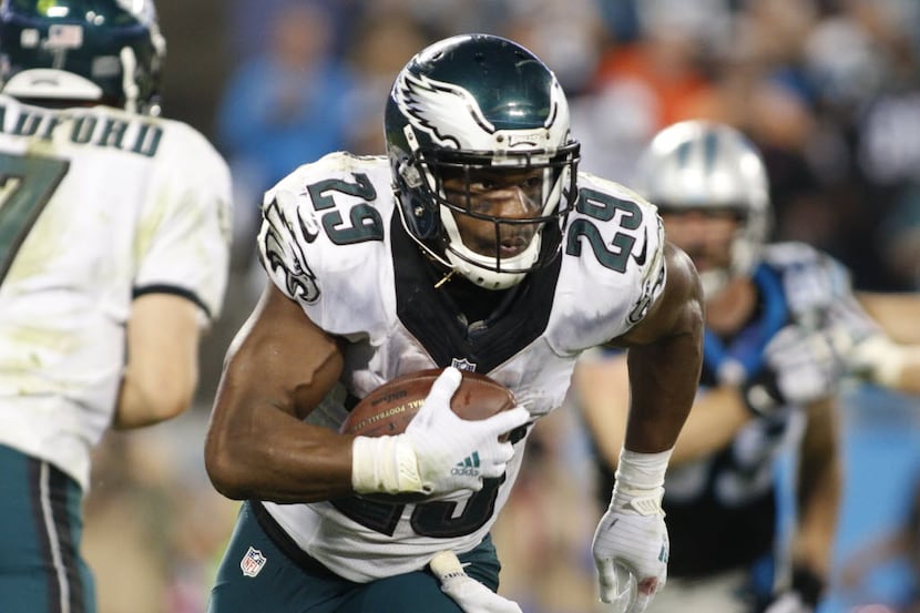 FILE - In this Oct. 25, 2015, file photo, Philadelphia Eagles' DeMarco Murray (29) runs...