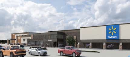 A rendering of the planned Walmart in Celina.
