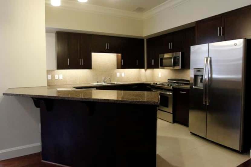 
Faculty apartments at SMU’s new “residential commons” include a full kitchen and a living...