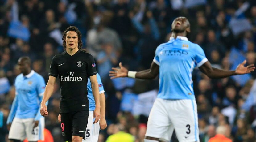 Bacary Sagna y el City eliminaron al PSG en cuartos.