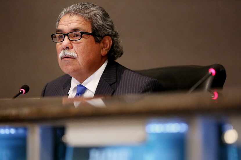 DISD superintendent Michael Hinojosa speaks during a special meeting by the Dallas...