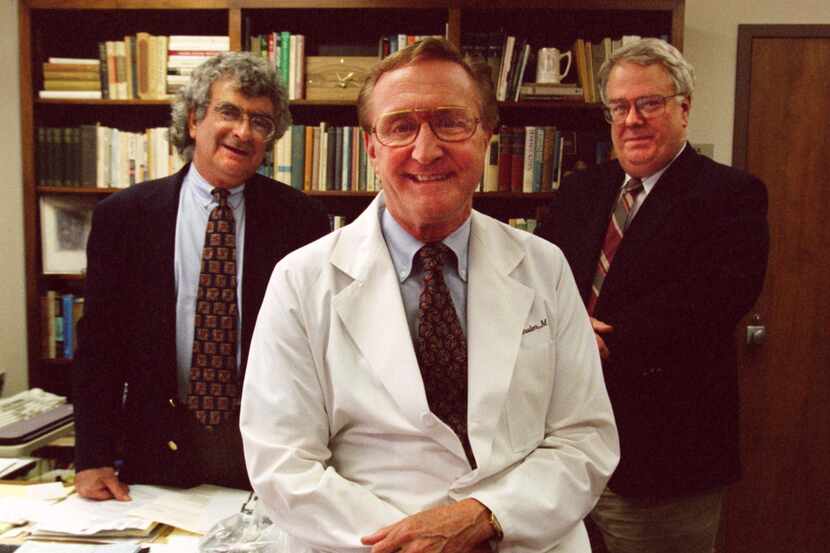 Dr. Kenneth Altshuler (center), is pictured with two colleagues, Dr. Joel S. Feiner (left)...