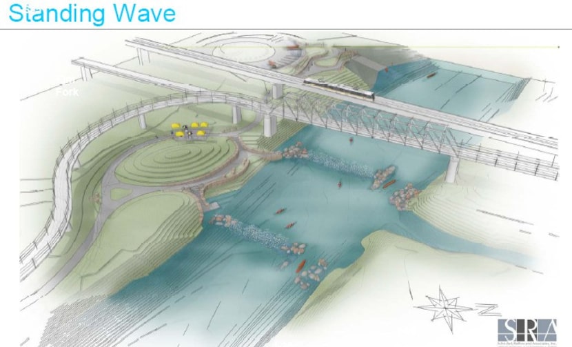  An early rendering of what we did NOT get when Dallas sunk the "Standing Wave" in the Trinity.