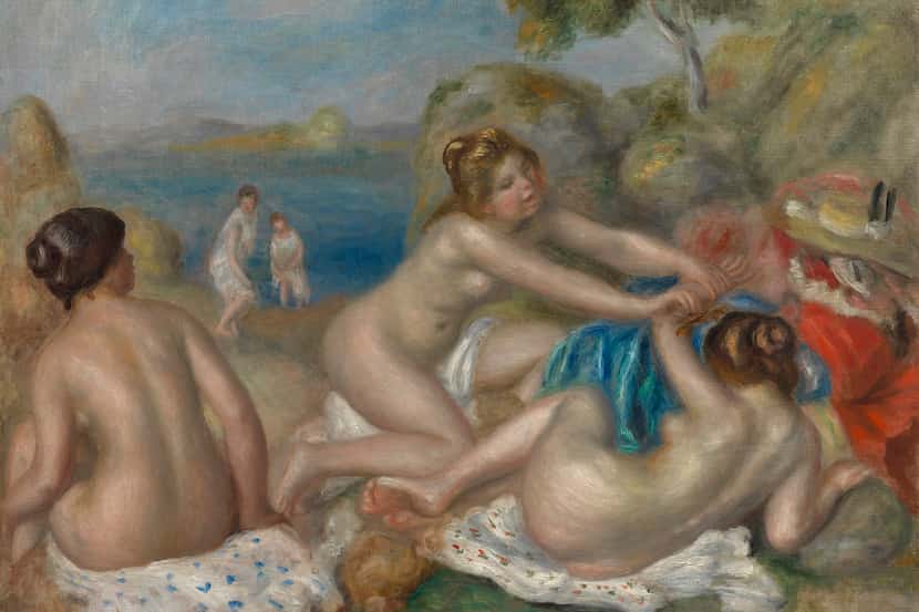 Pierre-Auguste Renoir's "Bathers Playing with a Crab" from 1897 shows his peerless skill at...