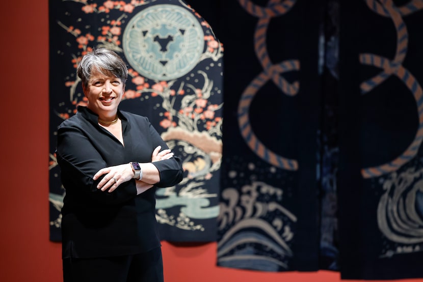 Amy Lewis Hofland, director of the Crow Museum of Asian Art, poses for a portrait, at the...