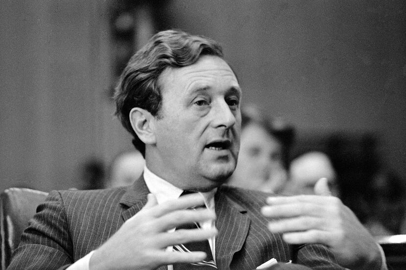 The Tennessean editor John Seigenthaler testified at a Senate Commerce Subcommittee hearing...