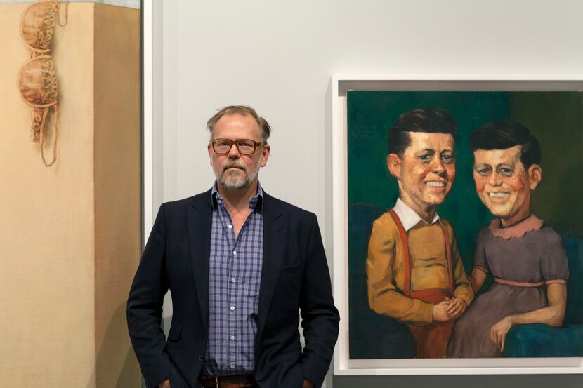 Artist John Currin, photographed at his exhibition "My Life as a Man" at the Dallas...