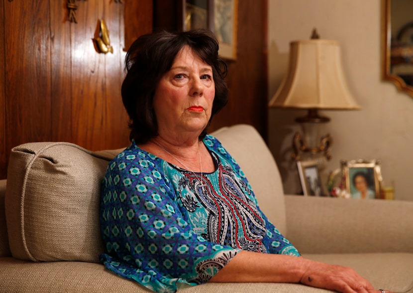 Susan Pippi in her home in Bedford. Pippi and her husband say they gave radio host and...